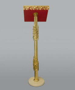 Suporte Bíblia em Latão Dourado com Pé em Mármore