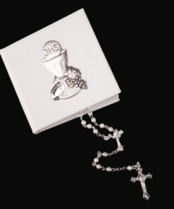 Conjunto Comunhão com Terço em Prata