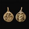 Medalha Aparição Nossa Senhora de Fátima Redonda e Santo António – 16 mm