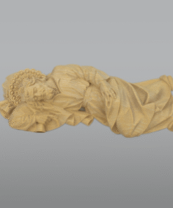 São José a dormir em madeira natural - 12 cm