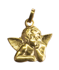 Medalha Anjinho da guarda dourada – 18 mm
