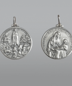 Medalha Aparição com Santa Ana em prata – 15 mm