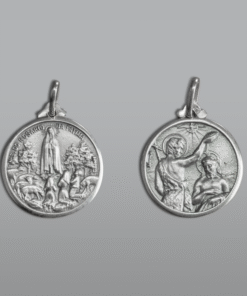 Medalha Aparição com São João Batista em prata – 19 mm