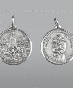 Medalha Aparição com Santo António em prata – 30 mm