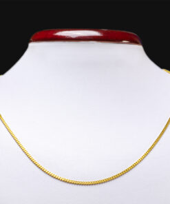 Fio em prata de lei dourada – 55 cm